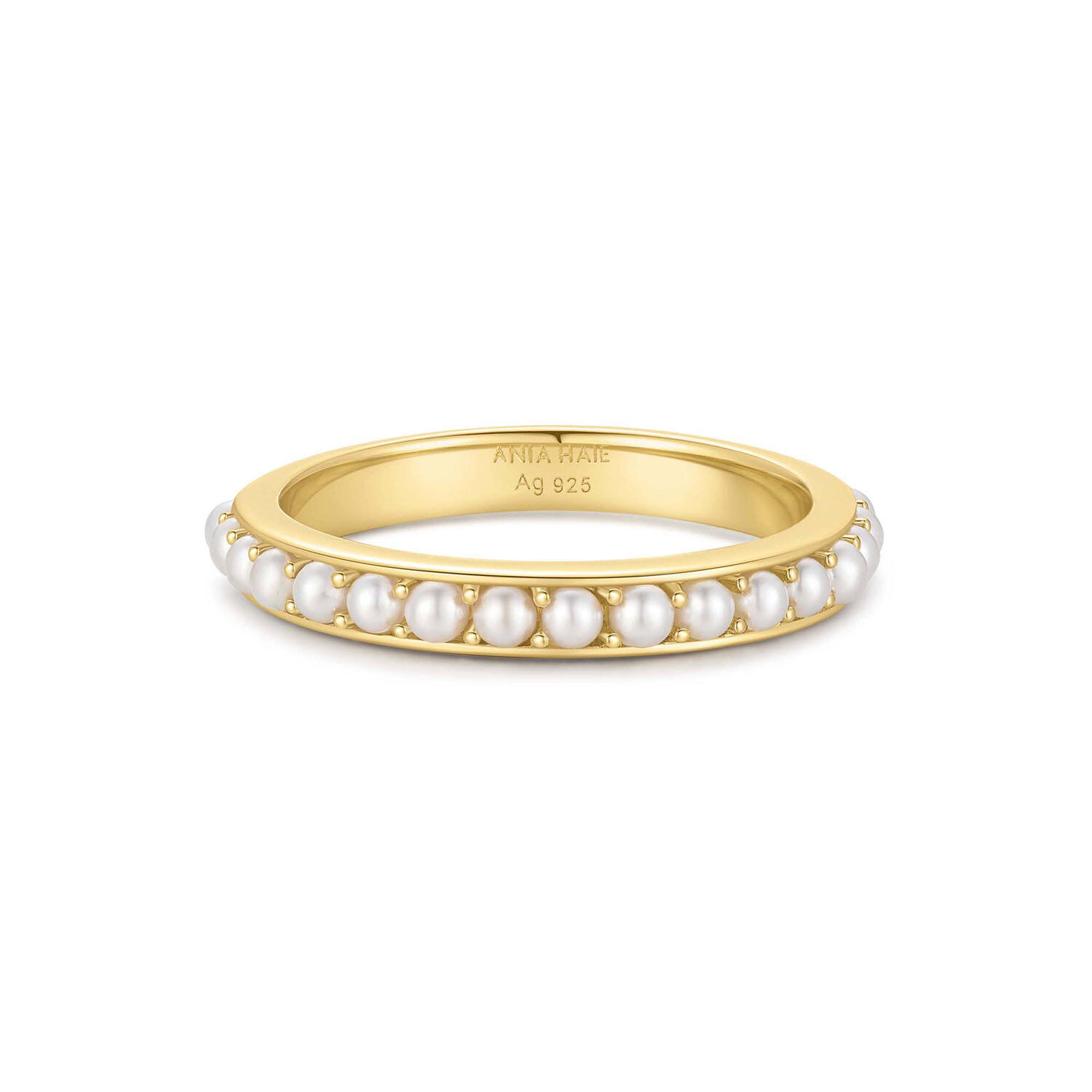  Reimaginer - Rings with pearl - Silver / 14kt GP - Pearl